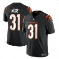 Cheap Men's Cincinnati Bengals #31 Zack Moss Black Vapor Untouchable Limited Stitched Jersey