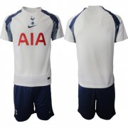 Cheap Men's Tottenham Hotspur Blank 2025-26 White Home Soccer Jersey Suit