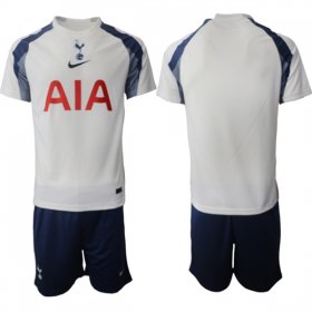 Cheap Men\'s Tottenham Hotspur Blank 2025-26 White Home Soccer Jersey Suit