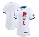Wholesale Cheap Men's Milwaukee Brewers Blank 2021 White All-Star Flex Base Stitched MLB Jersey