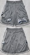 Cheap Men's Philadelphia Eagles Grey Shorts(Run Small)