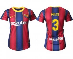 Wholesale Cheap Women 2020-2021 Barcelona home aaa version 3 red Soccer Jerseys