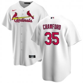 Cheap Men\'s St. Louis Cardinals #35 Brandon Crawford White Cool Base Stitched Baseball Jersey