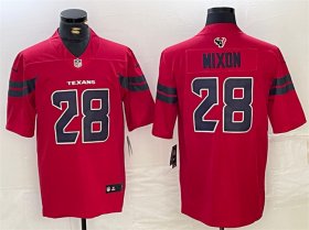 Cheap Men\'s Houston Texans #28 Joe Mixon Red Vapor Untouchable Stitched Football Jersey
