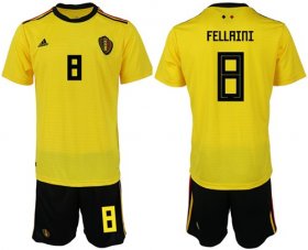Wholesale Cheap Belgium #8 Fellaini Away Soccer Country Jersey