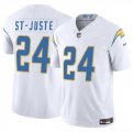 Cheap Men's Los Angeles Chargers #24 Benjamin St-Juste White 2024 F.U.S.E. Vapor Limited Football Stitched Jersey
