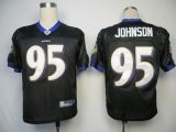 Wholesale Cheap Ravens #95 Jarret Johnson Black Stitched NFL Jersey