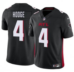 Cheap Men\'s Atlanta Falcons #4 KhaDarel Hodge Black 2025 F.U.S.E. Vapor Untouchable Limited Football Stitched Jersey