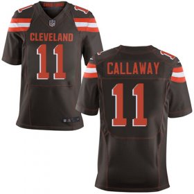 Wholesale Cheap Nike Browns #11 Antonio Callaway Brown Team Color Men\'s Stitched NFL Elite Jersey