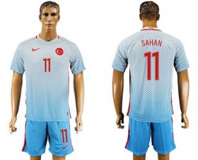 Wholesale Cheap Turkey #11 Sahan Away Soccer Country Jersey