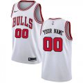 Cheap Men's Nike Chicago Bulls Customized Swingman White Association NBA Jersey