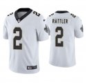 Men's New Orleans Saints #2 Spencer Rattler White 2025 Vapor Limited Football Stitched Jersey Cheap