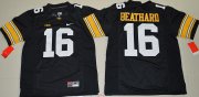 Wholesale Cheap Men's Iowa Hawkeyes #16 C. J. Beathard Black Limited Stitched College Football Nike NCAA Jersey