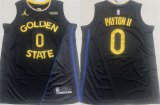 Cheap Men's Golden State Warriors #0 Gary Payton II Black 2024-25 Statement Edition Stitched Basketball Jersey