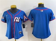 Cheap Youth National League Atlanta Braves Blank Blue 2025 All-Star Edition Limited Stitched Baseball Jersey