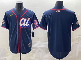 Cheap Men\'s American League Seattle Mariners Blank Navy 2025 All-Star Edition Limited Stitched Baseball Jersey