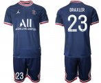 Wholesale Cheap Men 2021-2022 Club Paris Saint-Germain home blue 23 Soccer Jersey