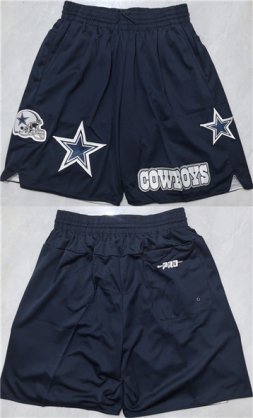 Cheap Men\'s Dallas Cowboys Navy Shorts (Run Small)