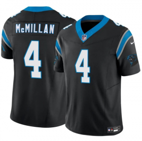 Cheap Men\'s Carolina Panthers #4 Tetairoa McMillan Black 2025 Draft F.U.S.E. Vapor Limited Football Stitched Jersey