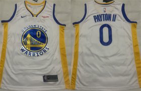 Cheap Men\'s Golden State Warriors #0 Gary Payton II White Association Edition Stitched Basketball Jersey