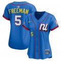 Cheap Women's National League #5 Freddie Freeman Blue 2025 All-Star Edition Limited Stitched Baseball Jersey(Run Small)