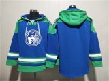 Cheap Men's Minnesota Timberwolves Blank Royal Lace-Up Pullover Hoodie