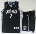 Wholesale Cheap Brooklyn Nets 7 Joe Johnson Black Revolution 30 Swingman Jerseys Shorts NBA Suits