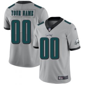 Wholesale Cheap Nike Philadelphia Eagles Customized Silver Men\'s Stitched NFL Limited Inverted Legend Jersey
