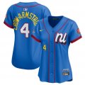 Cheap Women's National League #4 Pete Crow-Armstrong Blue 2025 All-Star Edition Limited Stitched Baseball Jersey(Run Small)