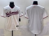 Cheap Men's Washington Nationals Blank White Limited Stitched Baseball Jersey