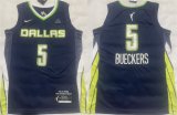 Cheap Men's Dallas Wings #5 Paige Bueckers Navy Stitched Basketball Jerseys