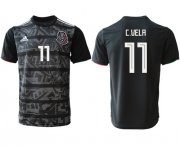 Wholesale Cheap Mexico #11 C.Vela Black Soccer Country Jersey