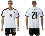 Wholesale Cheap Austria #21 Janko White Away Soccer Country Jersey