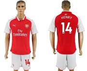 Wholesale Cheap Arsenal #14 Henry Home Soccer Club Jersey
