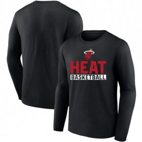 Men\'s Miami Heat Black Let\'s Go Long Sleeve T-Shirthirt
