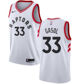 Wholesale Cheap Raptors #33 Marc Gasol White Women\'s Basketball Swingman Association Edition Jersey