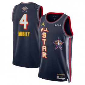 Cheap Men\'s 2025 All-Star #4 Evan Mobley Navy Stitched Basketball Jersey