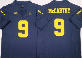 Cheap Men\'s Michigan Wolverines #9 J.J. McCarthy Navy 2024 F.U.S.E. Stitched Jersey
