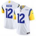 Men's Los Angeles Rams #12 Puka Nacua White 2024 F.U.S.E. Vapor Untouchable Football Stitched Jersey Cheap
