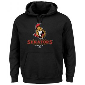 Wholesale Cheap Ottawa Senators Majestic Critical Victory VIII Fleece Hoodie Black