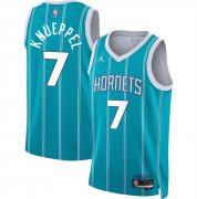 Cheap Men's Charlotte Hornets #7 Kon Knueppel Teal 2025 Draft Icon Edition Stitched Basketball Jersey