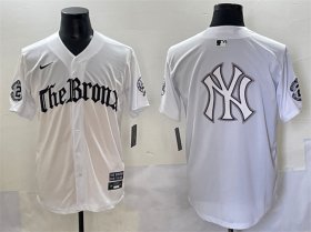 Men\'s New York Yankees Team Big Logo White \'Gothic Legacy Edition\' Vapor Premier Limited Stitched Baseball Jerseys