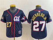 Cheap Youth American League #27 Vladimir Guerrero Jr. Navy 2025 All-Star Edition Limited Stitched Baseball Jersey