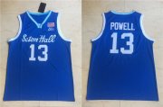 Wholesale Cheap Men's Seton Hall Pirates #13 Myles Powell Blue College Basketball Swingman Stitched Jersey