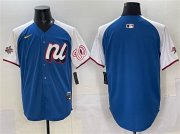Men's National League Washington Nationals Blank Blue Alternate 2025 All-Star Edition Limited Stitched Baseball Jersey Cheap Wholesale