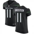 Wholesale Cheap Nike Jets #11 Robby Anderson Black Alternate Men's Stitched NFL Vapor Untouchable Elite Jersey