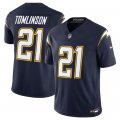 Cheap Men's Los Angeles Chargers #21 LaDainian Tomlinson Navy 2025 F.U.S.E. Alternate Vapor Limited Football Stitched Jersey