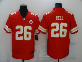 Wholesale Cheap Men\'s Kansas City Chiefs #26 LeVeon Bell Red 2020 Vapor Untouchable Stitched NFL Nike Limited Jersey