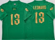 Cheap Men's Notre Dame Fighting Irish #13 Riley Leonard Green 2025 F.U.S.E. Limited Stitched Jersey