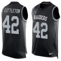 Wholesale Cheap Nike Raiders #42 Cory Littleton Black Team Color Men's Stitched NFL Limited Tank Top Jersey